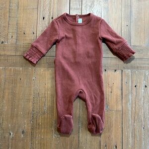 Oona baby brick ribbed romper